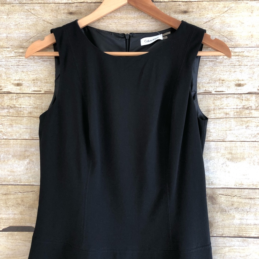 Calvin Klein Black Fit and Flare Dress - Picture 3 of 6